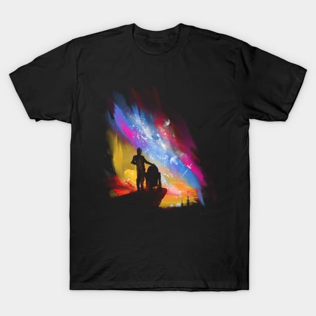 sunset on tatooine T-Shirt by kharmazero